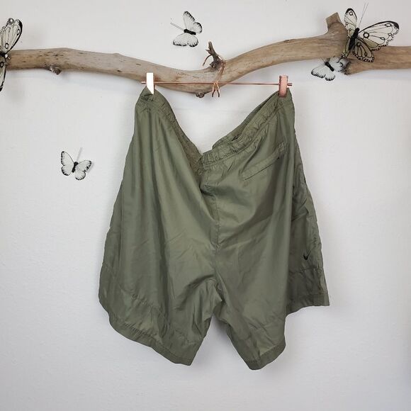 Nike nylon swim trunks with pockets army green - Picture 4 of 7